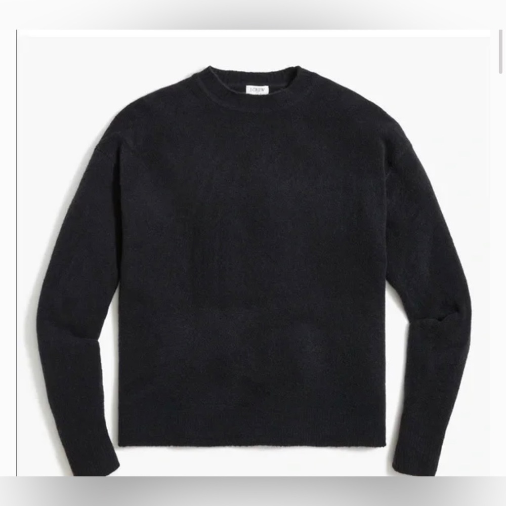 New without tags - JCrew Factory Boxy Sweater in Extra Soft Yarn - Small - Black